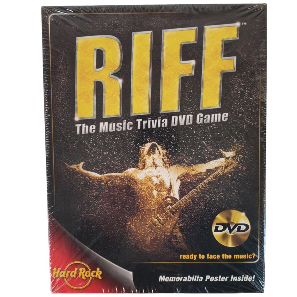 "Riff: The Music Trivia DVD Game" 2005 Hard Rock. New. Sealed. Made in USA